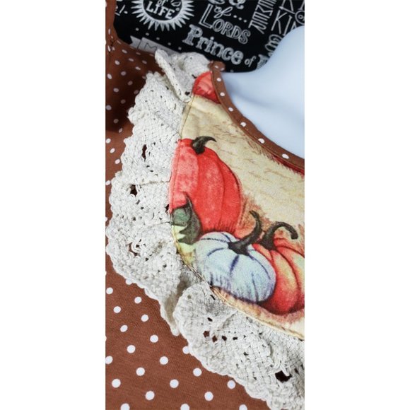 Fall Pumpkin Harvest Thanksgiving Dress NEW 5-6 - Picture 3 of 15